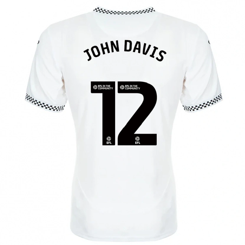 Danxen Kid Stacey John-Davis #12 White Orange Home Jersey 2025/26 T-Shirt