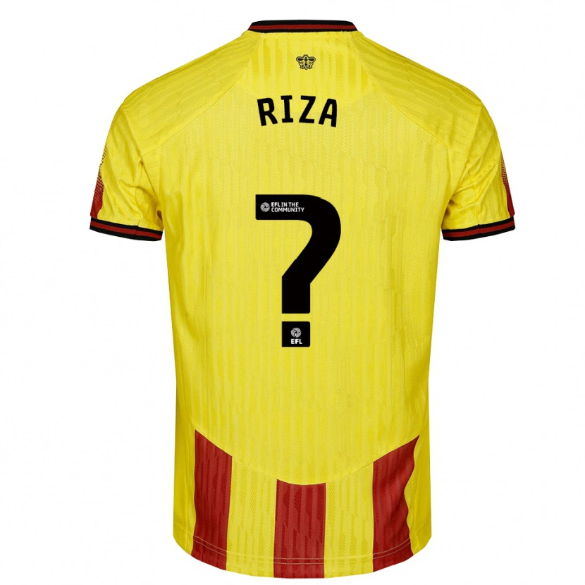 Danxen Kid Josh Riza #0 Yellow Red Home Jersey 2025/26 T-Shirt