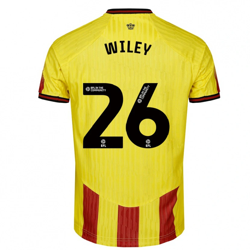 Danxen Kid Caleb Wiley #26 Yellow Red Home Jersey 2025/26 T-Shirt