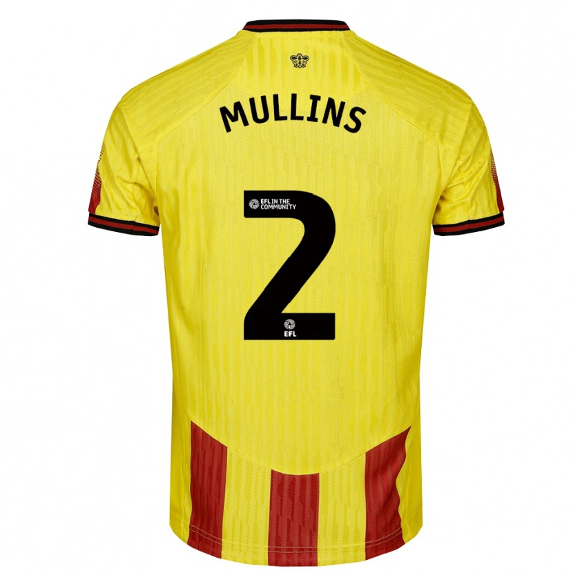 Danxen Kid Joshua Mullins #2 Yellow Red Home Jersey 2025/26 T-Shirt