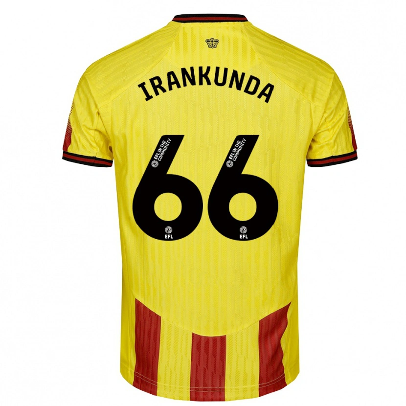 Danxen Kid Nestory Irankunda #66 Yellow Red Home Jersey 2025/26 T-Shirt
