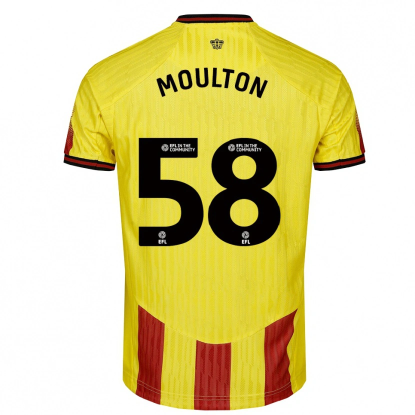 Danxen Kid Jai-Dea Moulton #58 Yellow Red Home Jersey 2025/26 T-Shirt
