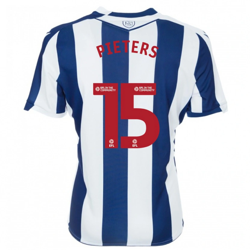 Danxen Kid Erik Pieters #15 Navy White Home Jersey 2025/26 T-Shirt