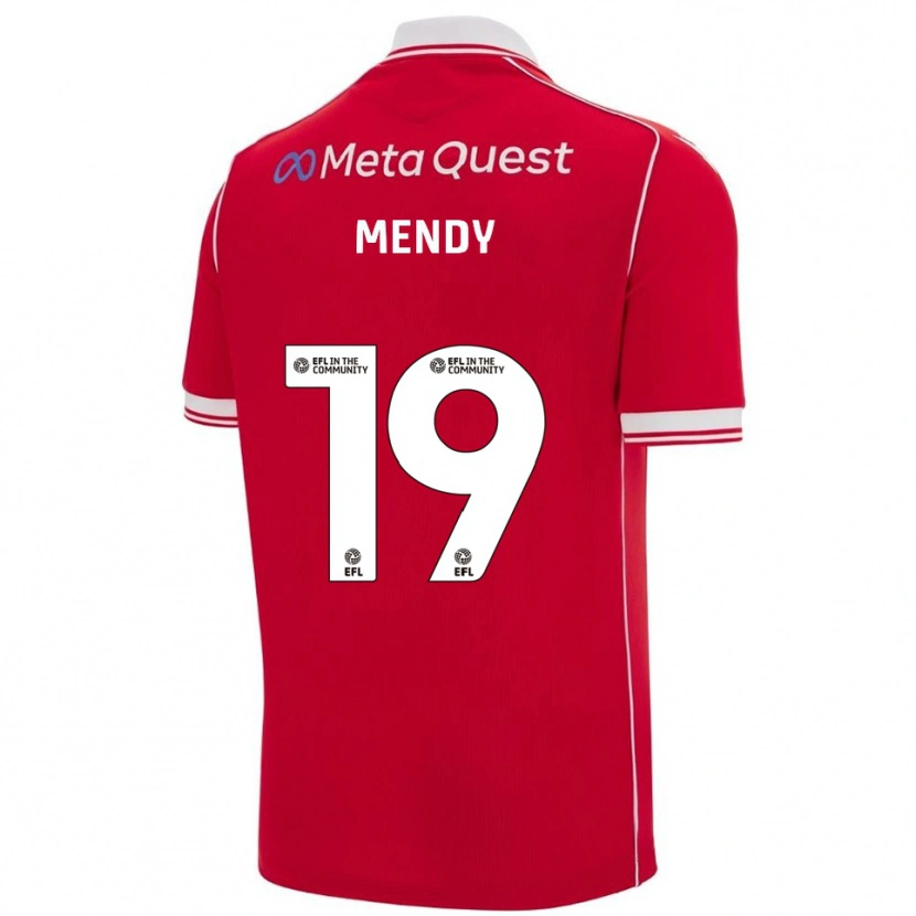 Danxen Kid Jacob Mendy #19 Red White Home Jersey 2025/26 T-Shirt