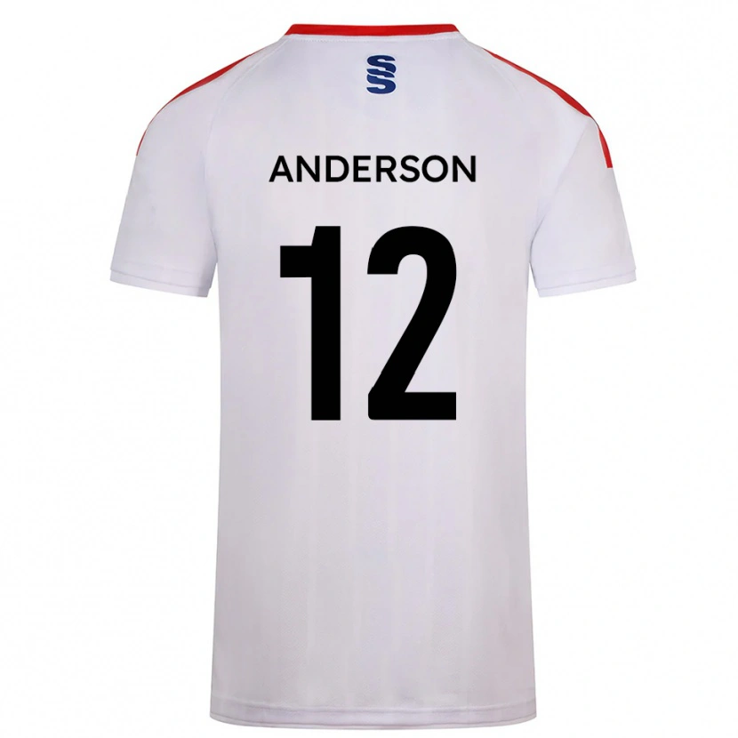 Danxen Kid Zea Anderson #12 White Navy Home Jersey 2025/26 T-Shirt