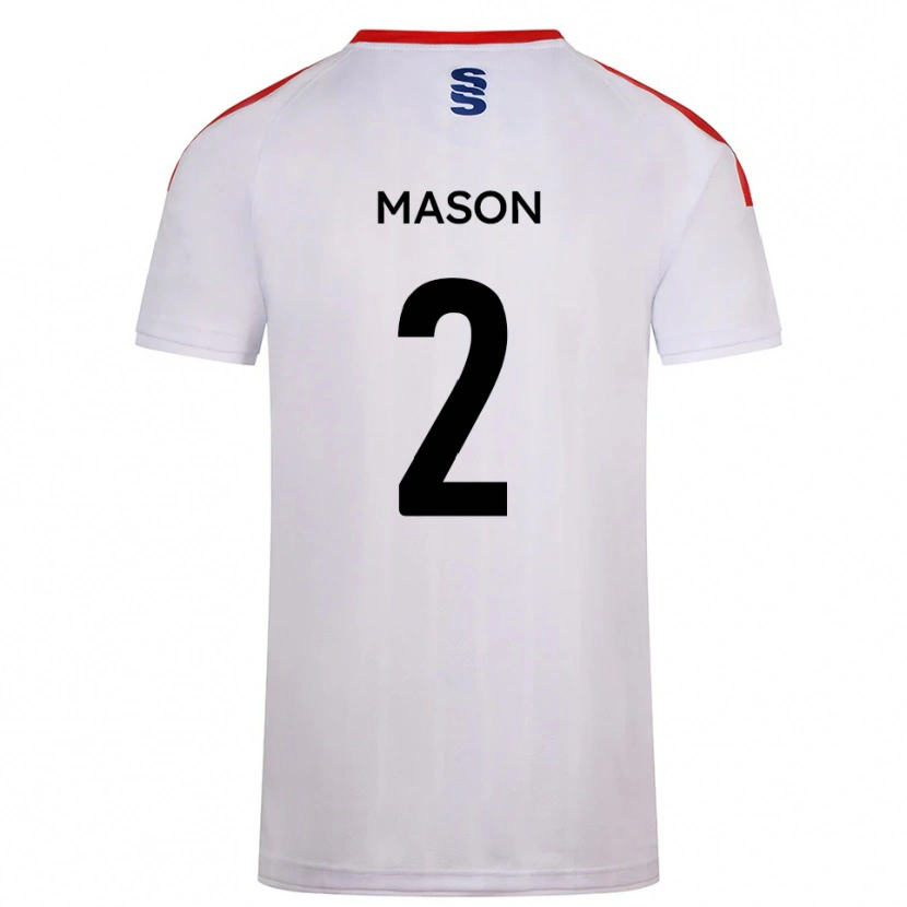 Danxen Kid Beth Mason #2 White Navy Home Jersey 2025/26 T-Shirt