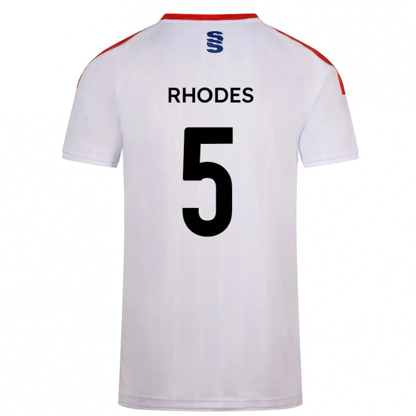 Danxen Kid Alex Rhodes #5 White Navy Home Jersey 2025/26 T-Shirt