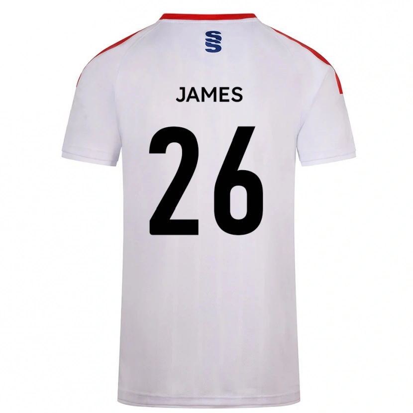 Danxen Kid Nicola James #26 White Navy Home Jersey 2025/26 T-Shirt