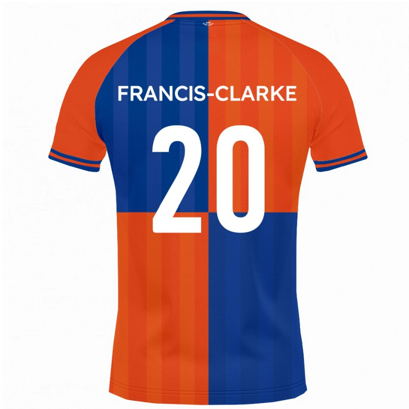 Danxen Kid Aidan Francis-Clarke #20 Orange Royal Blue Home Jersey 2025/26 T-Shirt