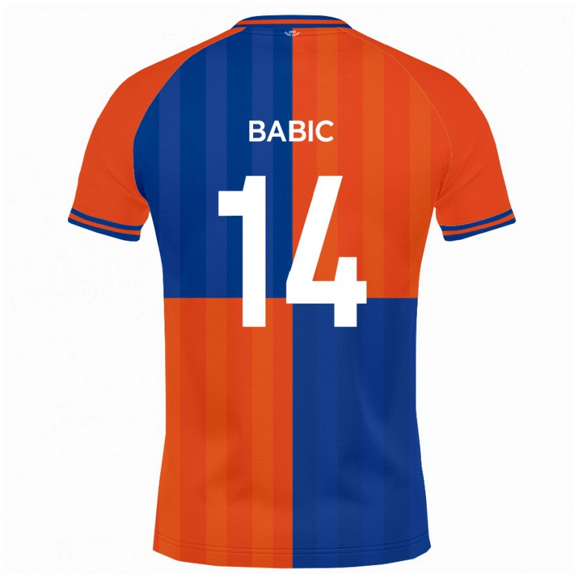 Danxen Kid Goran Babic #14 Orange Royal Blue Home Jersey 2025/26 T-Shirt