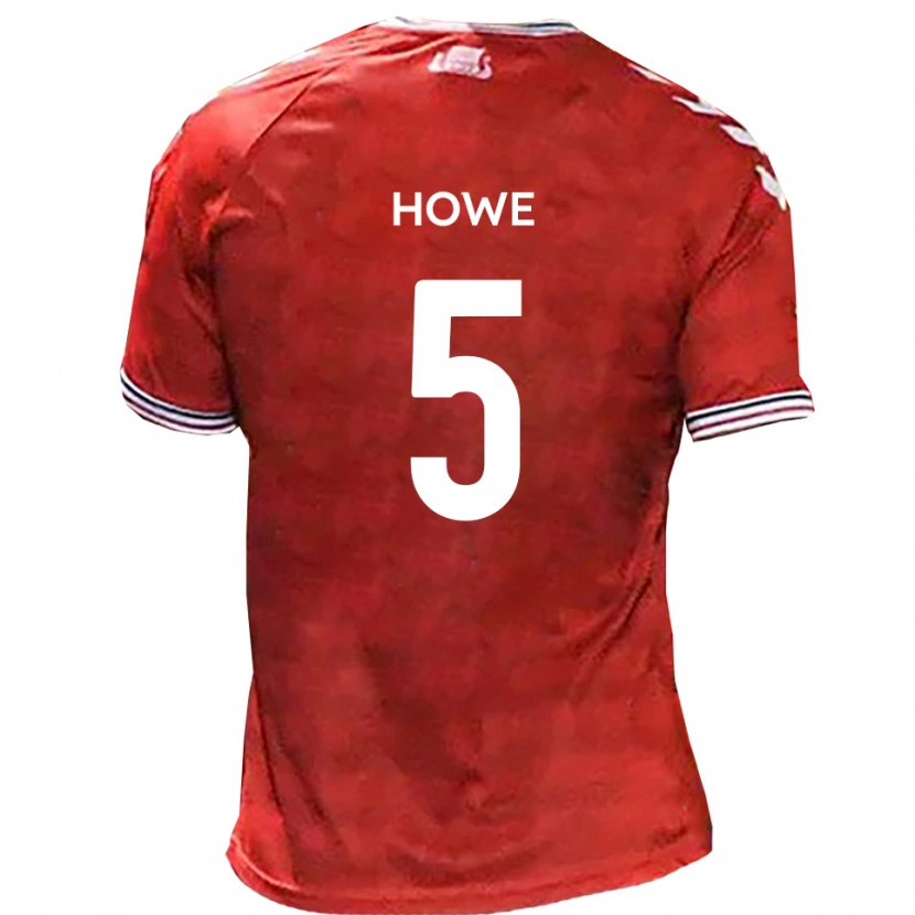 Danxen Kid Callum Howe #5 Red White Home Jersey 2025/26 T-Shirt