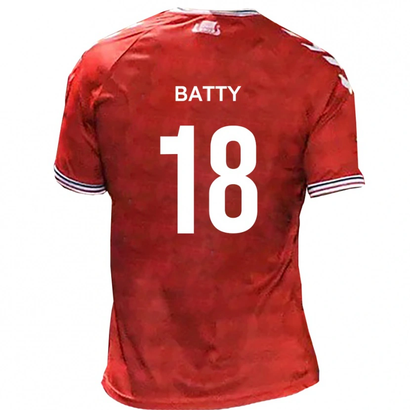 Danxen Kid Daniel Batty #18 Red White Home Jersey 2025/26 T-Shirt