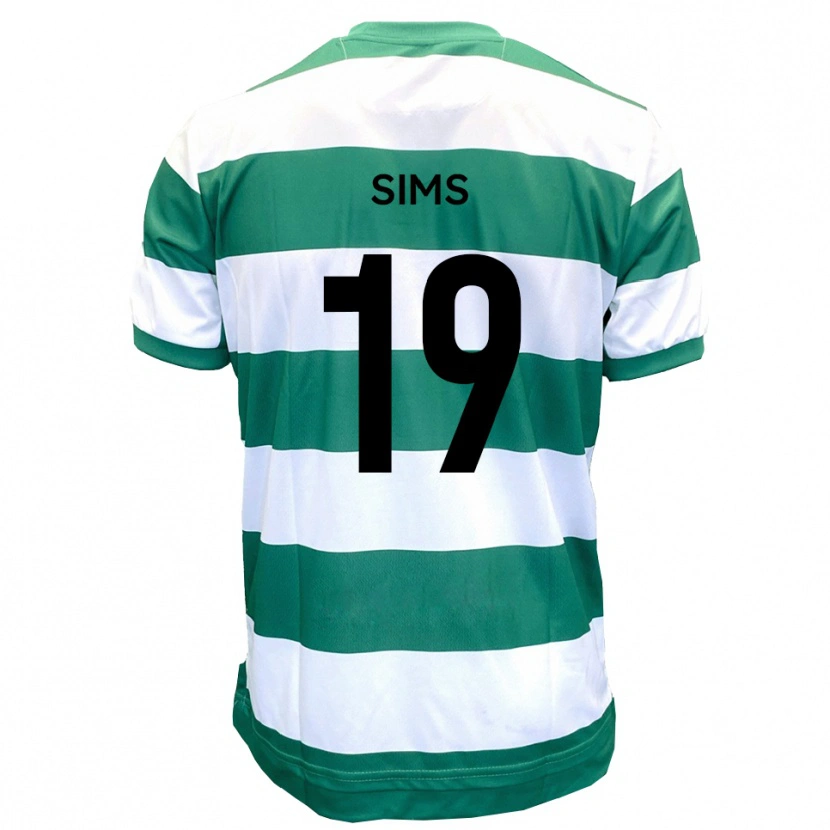 Danxen Kid Josh Sims #19 Green White Home Jersey 2025/26 T-Shirt