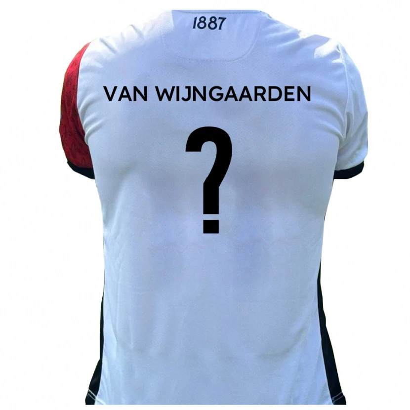 Danxen Kid Stefan Van Wijngaarden #0 Red White Home Jersey 2025/26 T-Shirt