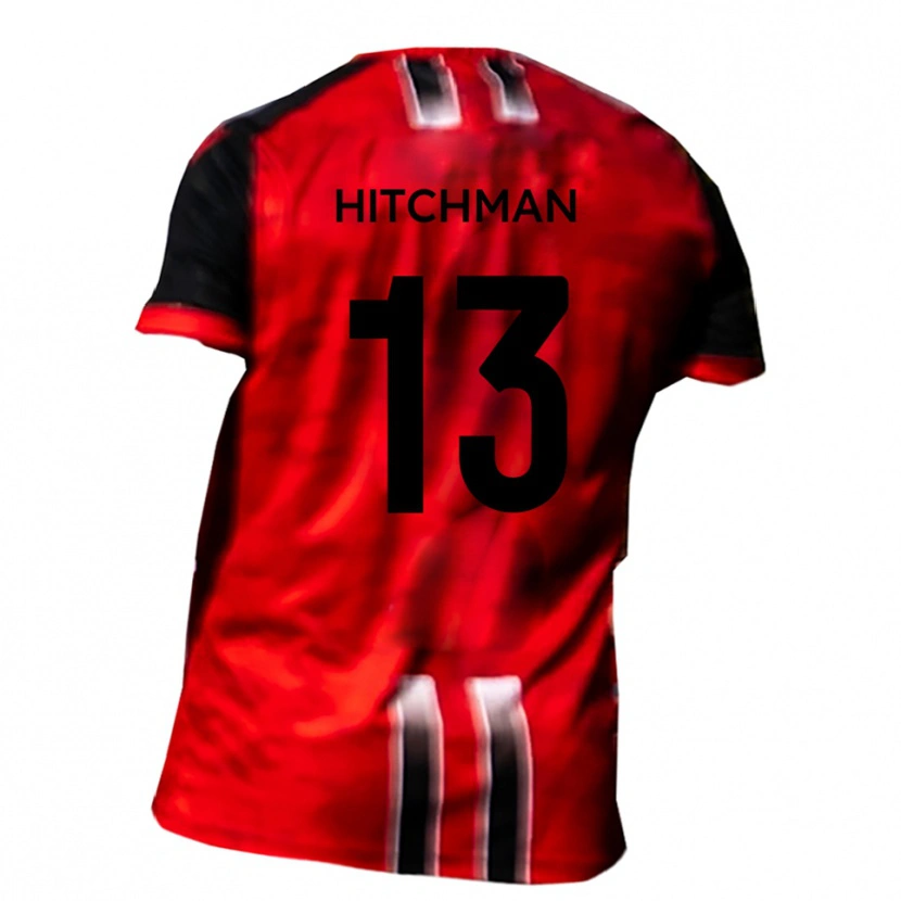 Danxen Kid Jack Hitchman #13 Red Black Home Jersey 2025/26 T-Shirt