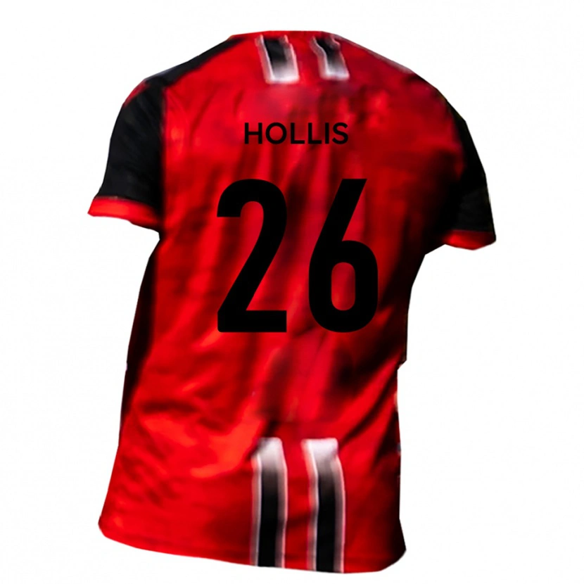 Danxen Kid Haydn Hollis #26 Red Black Home Jersey 2025/26 T-Shirt