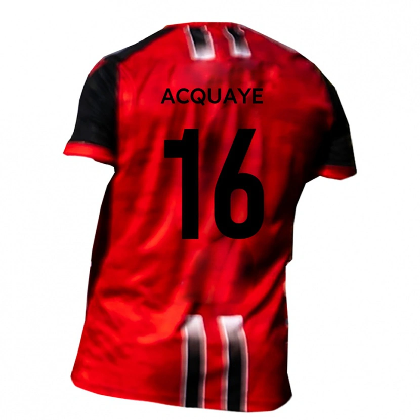Danxen Kid Ben Acquaye #16 Red Black Home Jersey 2025/26 T-Shirt