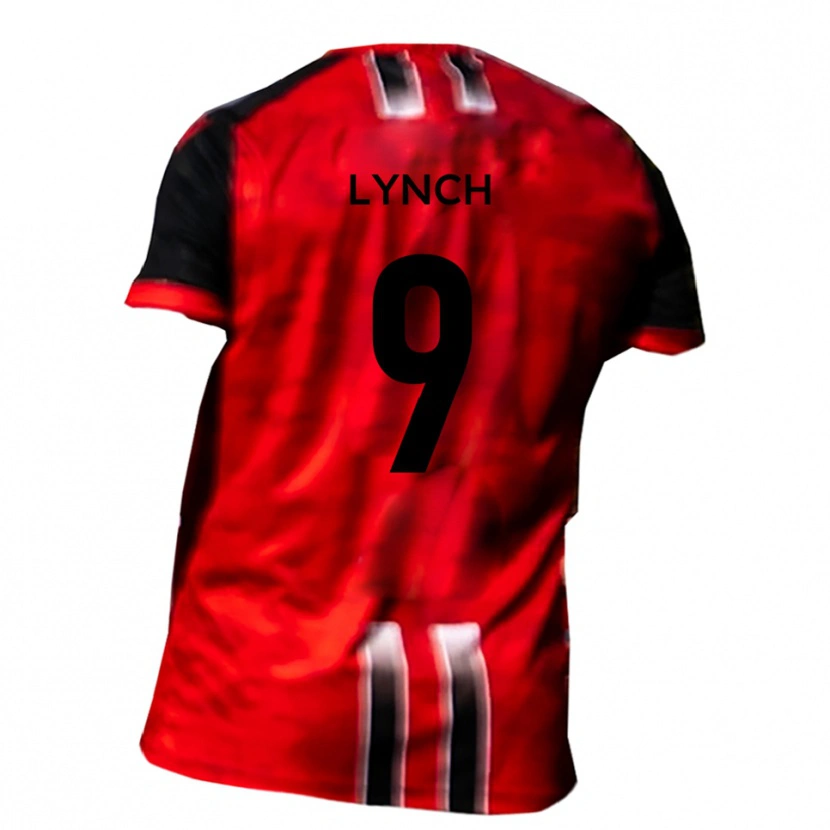 Danxen Kid Oliver Lynch #9 Red Black Home Jersey 2025/26 T-Shirt