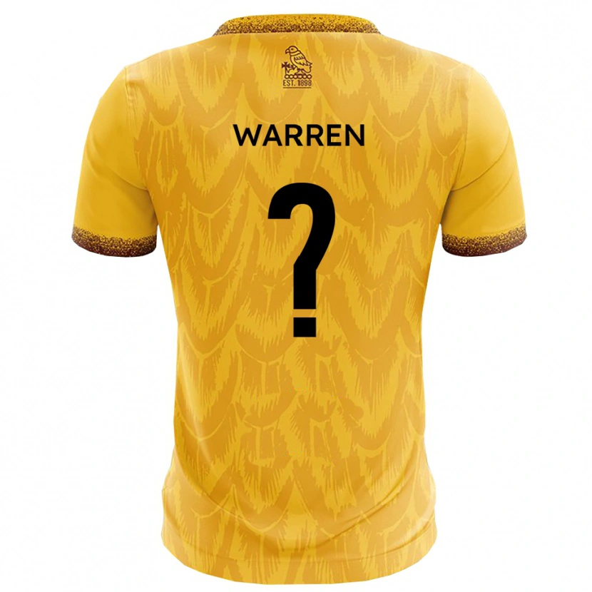 Danxen Kid Amy Warren #0 Yellow Brown Home Jersey 2025/26 T-Shirt