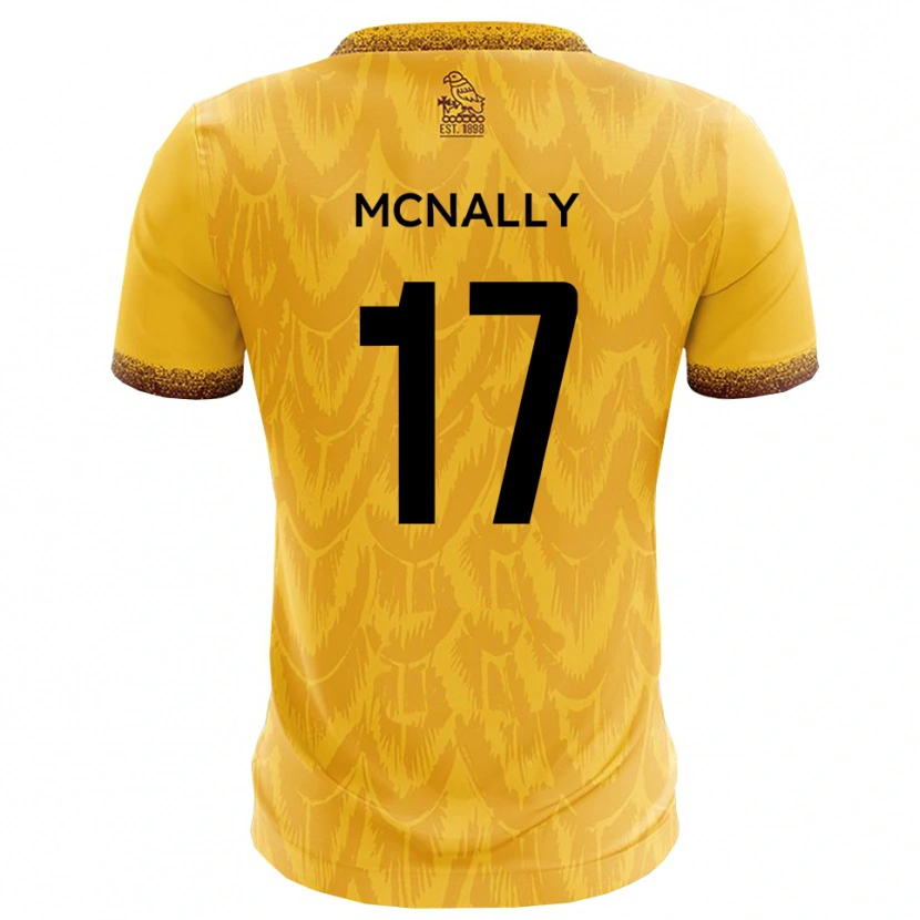 Danxen Kid Jordan Mcnally #17 Yellow Brown Home Jersey 2025/26 T-Shirt