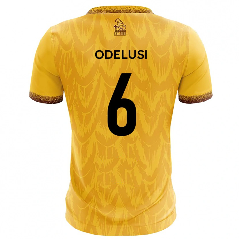 Danxen Kid Siju Odelusi #6 Yellow Brown Home Jersey 2025/26 T-Shirt