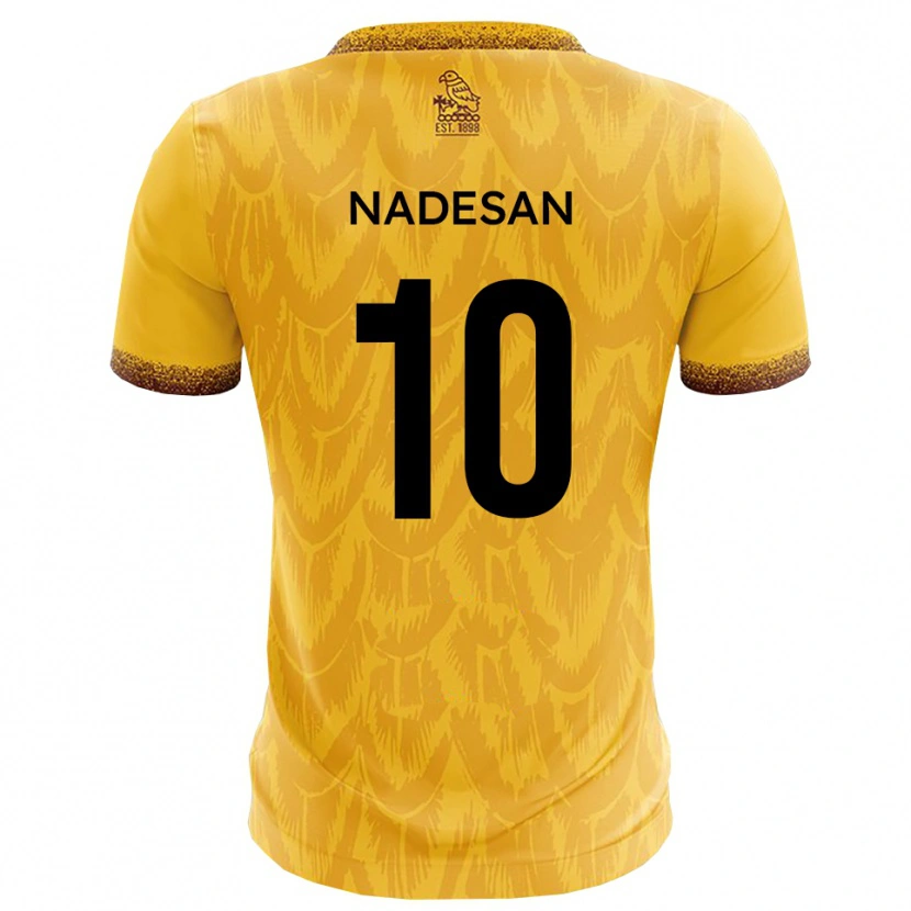 Danxen Kid Ashley Nadesan #10 Yellow Brown Home Jersey 2025/26 T-Shirt