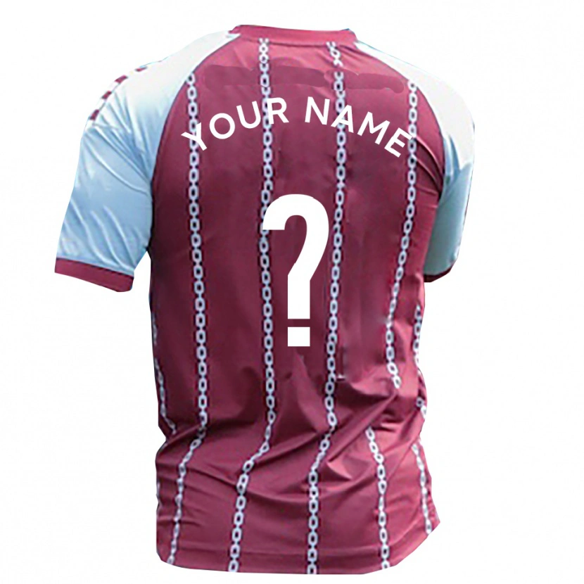 Danxen Kid Your Name #0 Sky Blue Rust Red Home Jersey 2025/26 T-Shirt