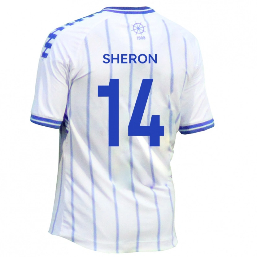 Danxen Kid Nathan Sheron #14 White Blue Home Jersey 2025/26 T-Shirt