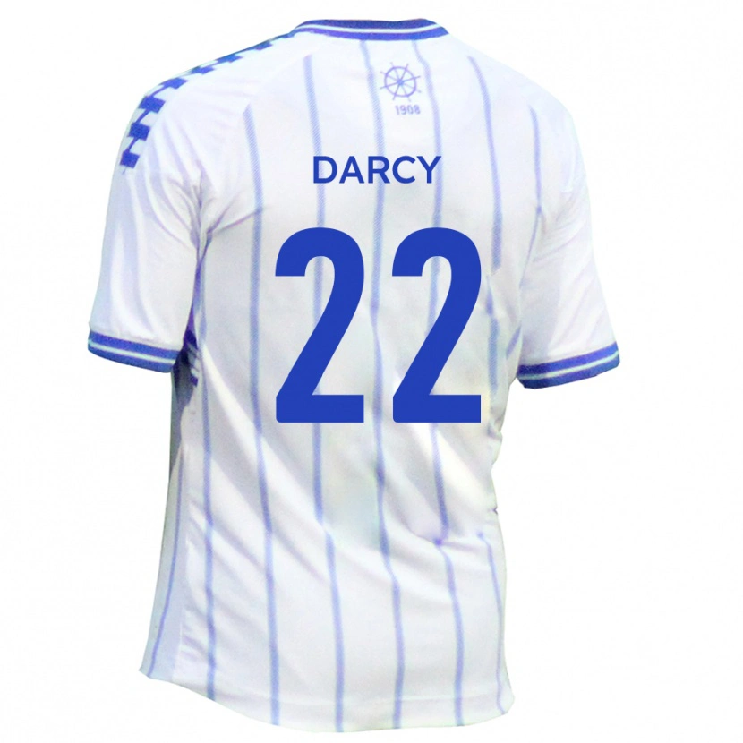 Danxen Kid Campbell Darcy #22 White Blue Home Jersey 2025/26 T-Shirt