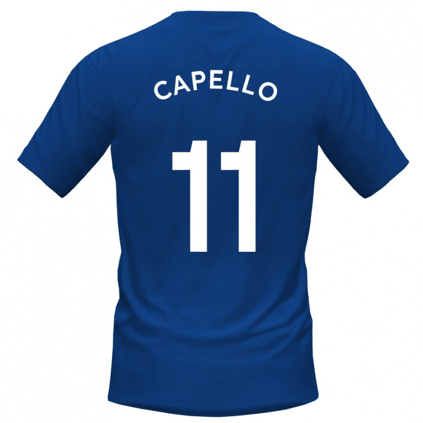 Danxen Kid Angelo Capello #11 Blue White Home Jersey 2025/26 T-Shirt