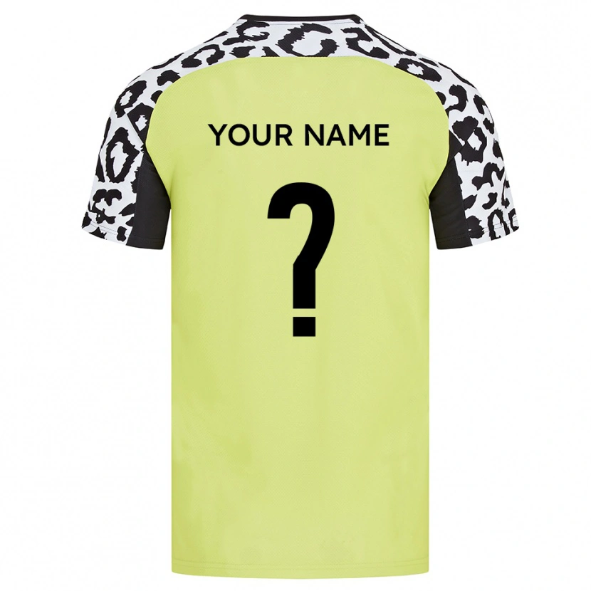 Danxen Kid Your Name #0 Fluorescent Yellow Home Jersey 2025/26 T-Shirt