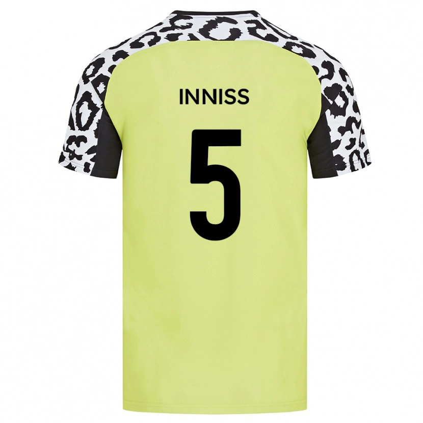 Danxen Kid Ryan Inniss #5 Fluorescent Yellow Home Jersey 2025/26 T-Shirt