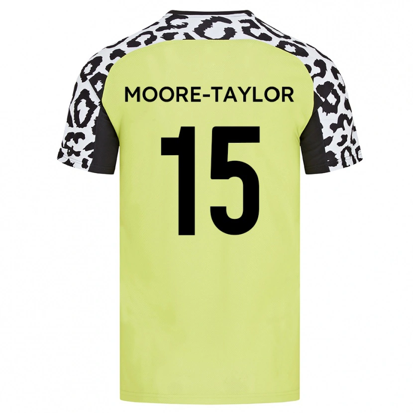 Danxen Kid Jordan Moore-Taylor #15 Fluorescent Yellow Home Jersey 2025/26 T-Shirt