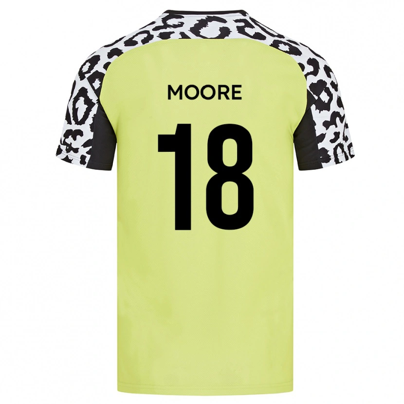 Danxen Kid Isaac Moore #18 Fluorescent Yellow Home Jersey 2025/26 T-Shirt