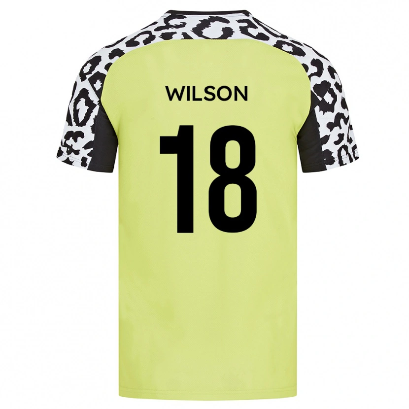 Danxen Kid Kemall Wilson #18 Fluorescent Yellow Home Jersey 2025/26 T-Shirt