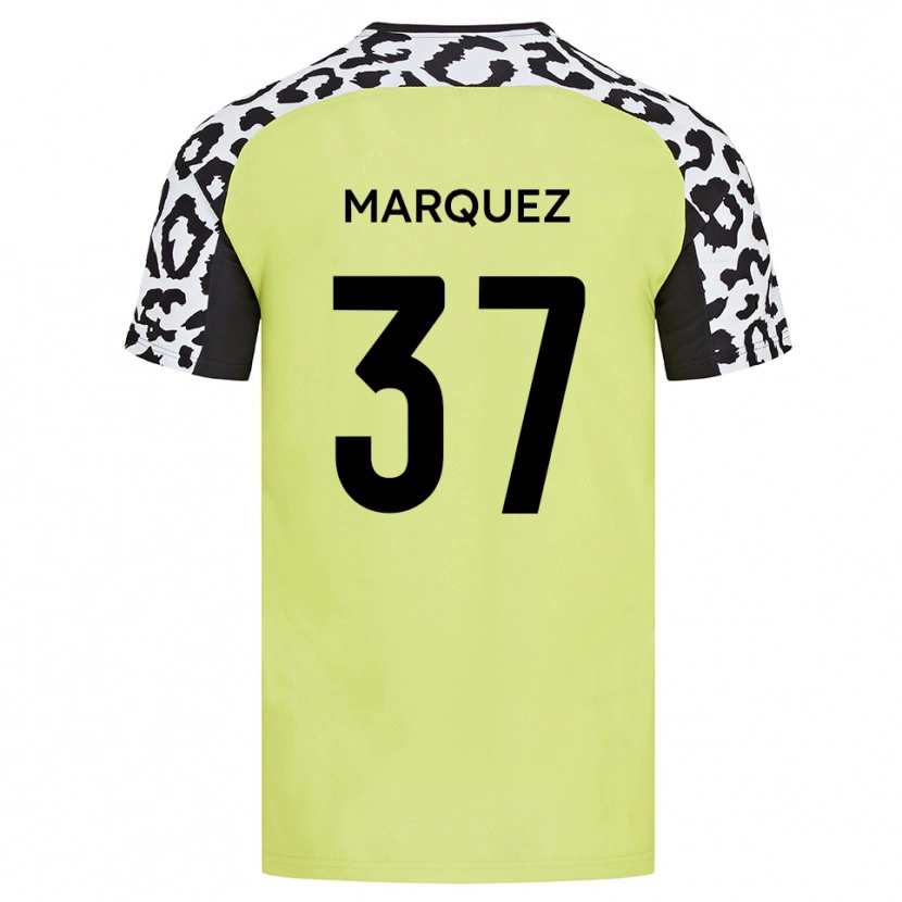Danxen Kid Jose Marquez #37 Fluorescent Yellow Home Jersey 2025/26 T-Shirt