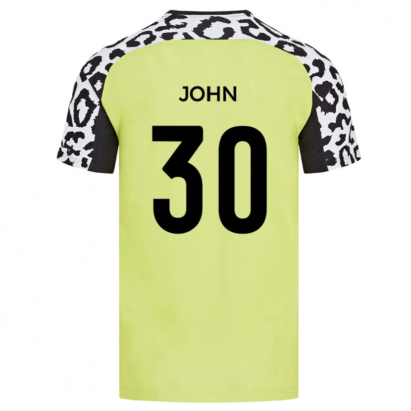 Danxen Kid Dylan John #30 Fluorescent Yellow Home Jersey 2025/26 T-Shirt