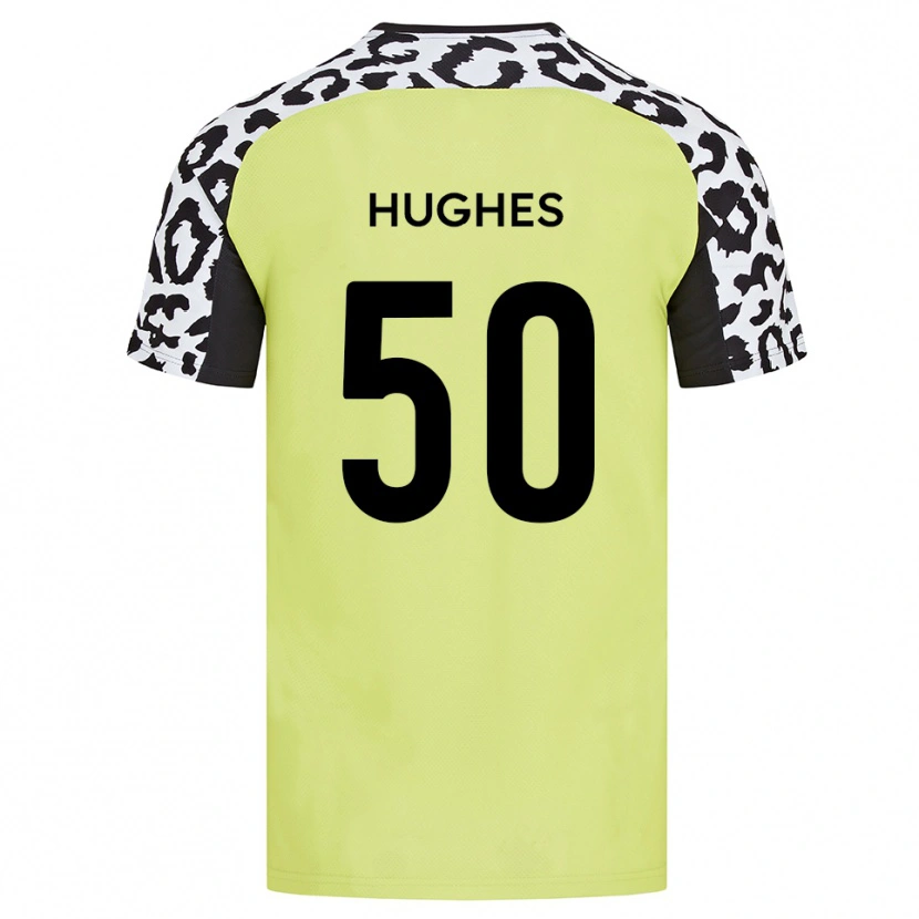 Danxen Kid Isaac Hughes #50 Fluorescent Yellow Home Jersey 2025/26 T-Shirt