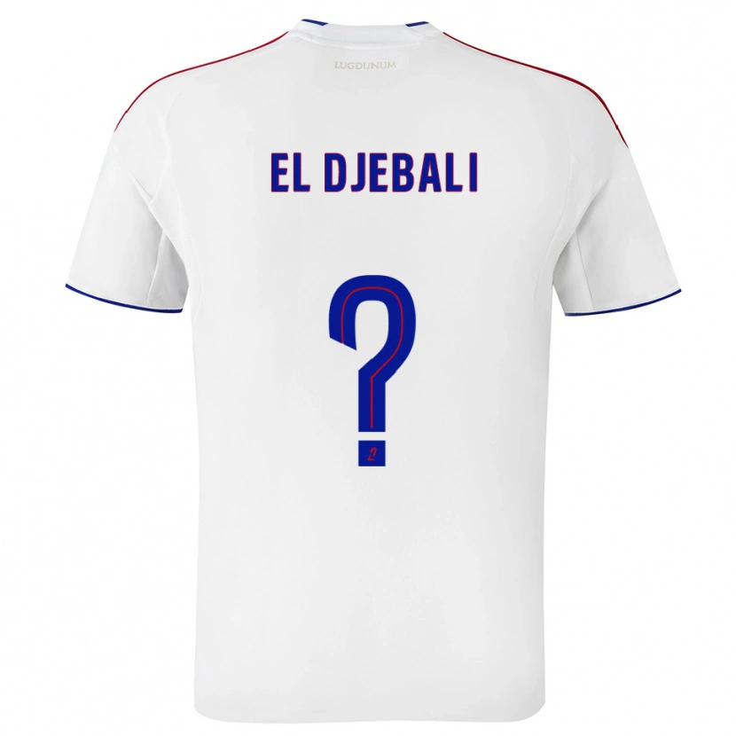 Danxen Kid Chaim El Djebali #0 White Red Home Jersey 2025/26 T-Shirt