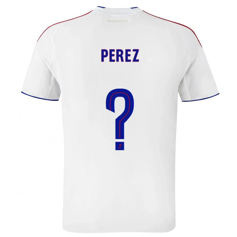 Danxen Kid Axel Perez #0 White Red Home Jersey 2025/26 T-Shirt