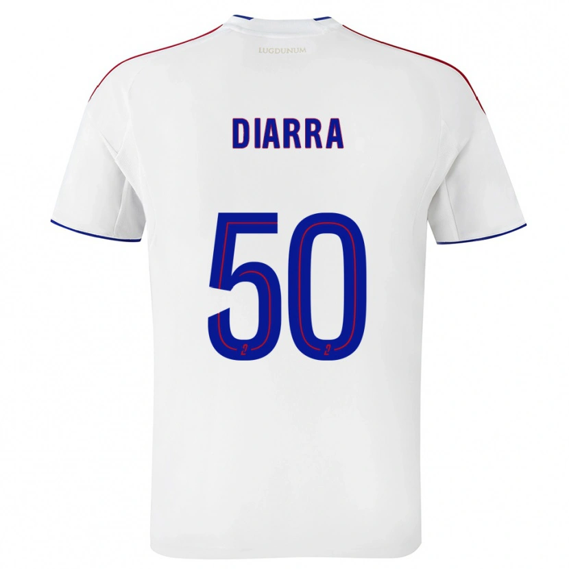 Danxen Kid Lassine Diarra #50 White Red Home Jersey 2025/26 T-Shirt