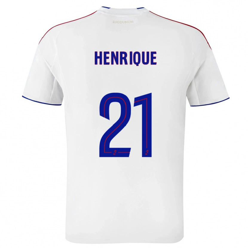 Danxen Kid Henrique #21 White Red Home Jersey 2025/26 T-Shirt