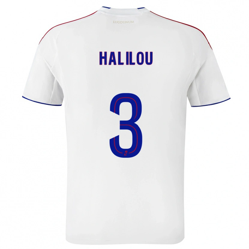 Danxen Kid Ibrahim Halilou #3 White Red Home Jersey 2025/26 T-Shirt