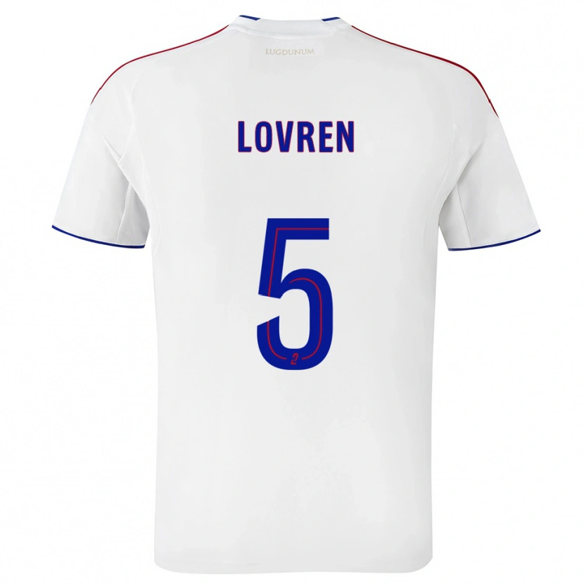 Danxen Kid Dejan Lovren #5 White Red Home Jersey 2025/26 T-Shirt