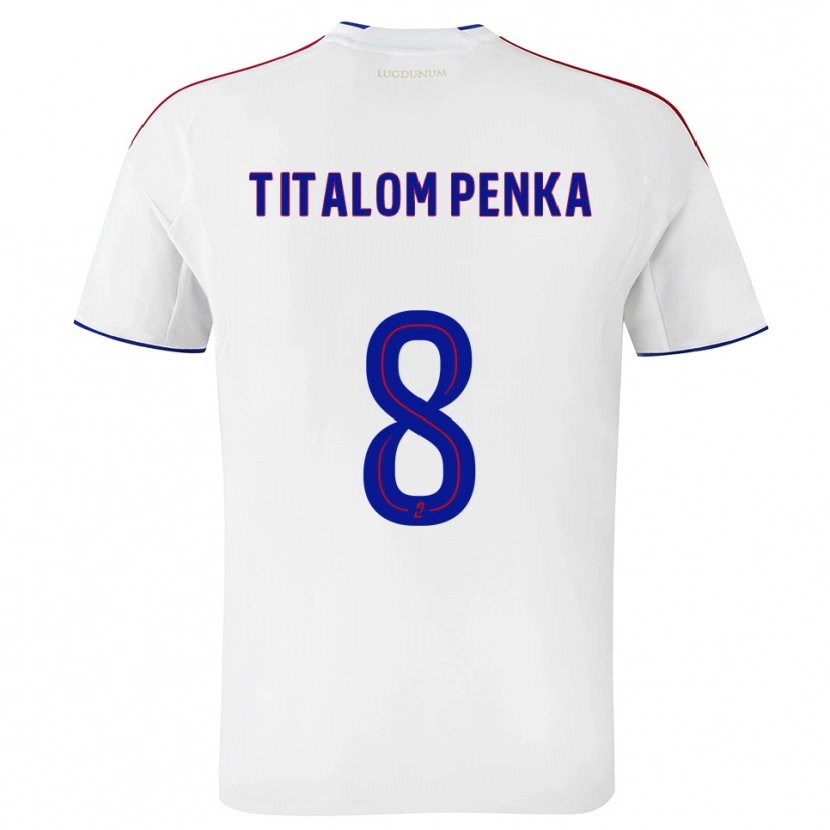 Danxen Kid Edwin Titalom Penka #8 White Red Home Jersey 2025/26 T-Shirt
