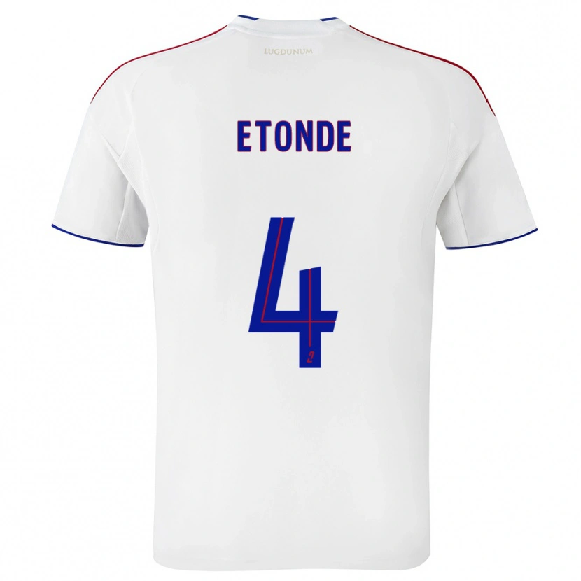 Danxen Kid Emeric Etonde #4 White Red Home Jersey 2025/26 T-Shirt