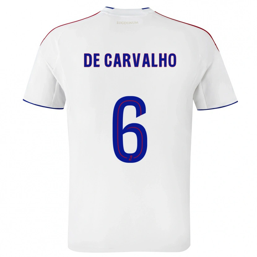 Danxen Kid Mathys De Carvalho #6 White Red Home Jersey 2025/26 T-Shirt