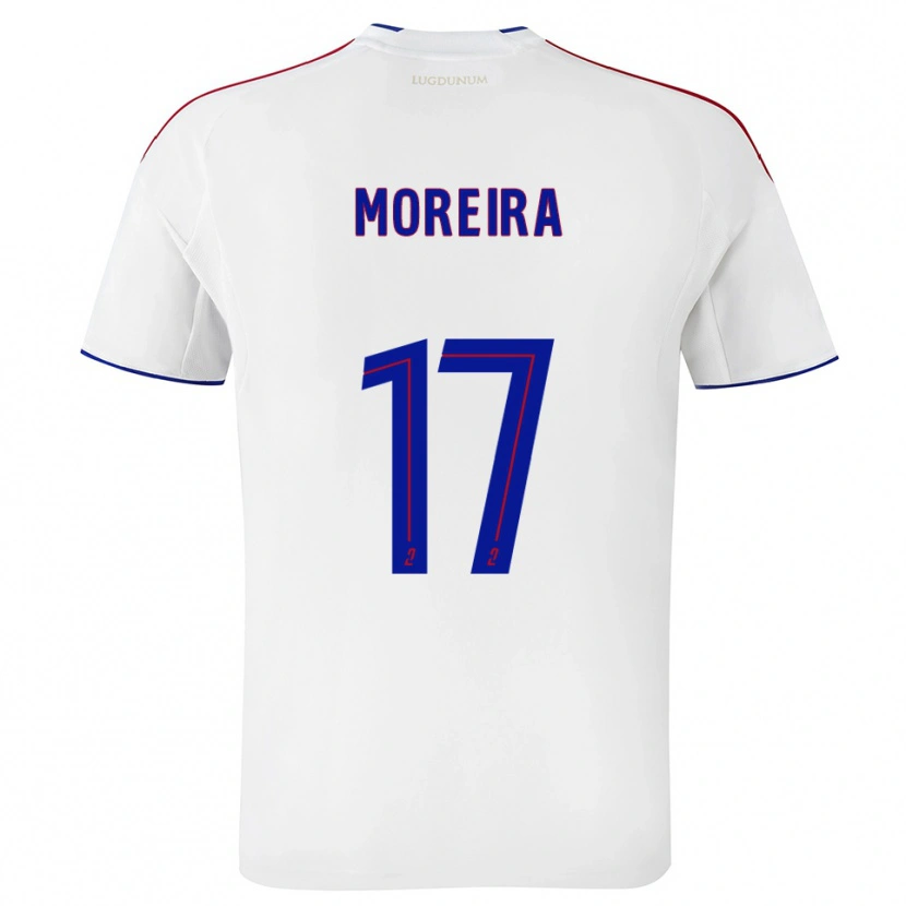 Danxen Kid Afonso Moreira #17 White Red Home Jersey 2025/26 T-Shirt