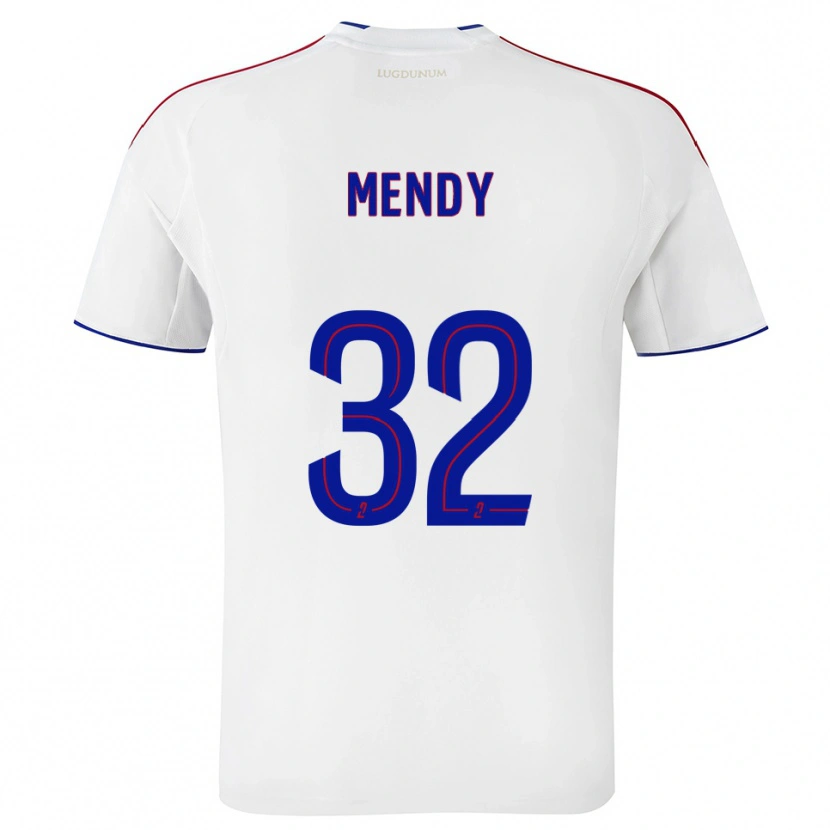 Danxen Kid Maeline Mendy #32 White Red Home Jersey 2025/26 T-Shirt
