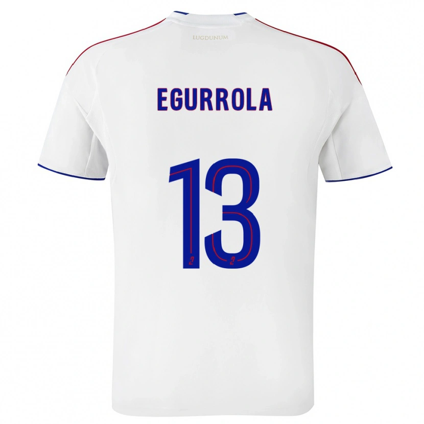 Danxen Kid Damaris Egurrola #13 White Red Home Jersey 2025/26 T-Shirt